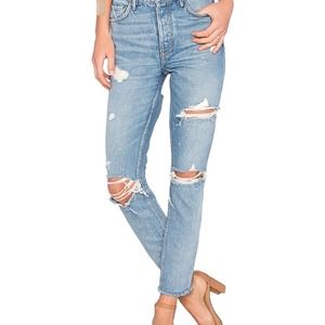GRLFRND Light Blue Straight Leg Jeans